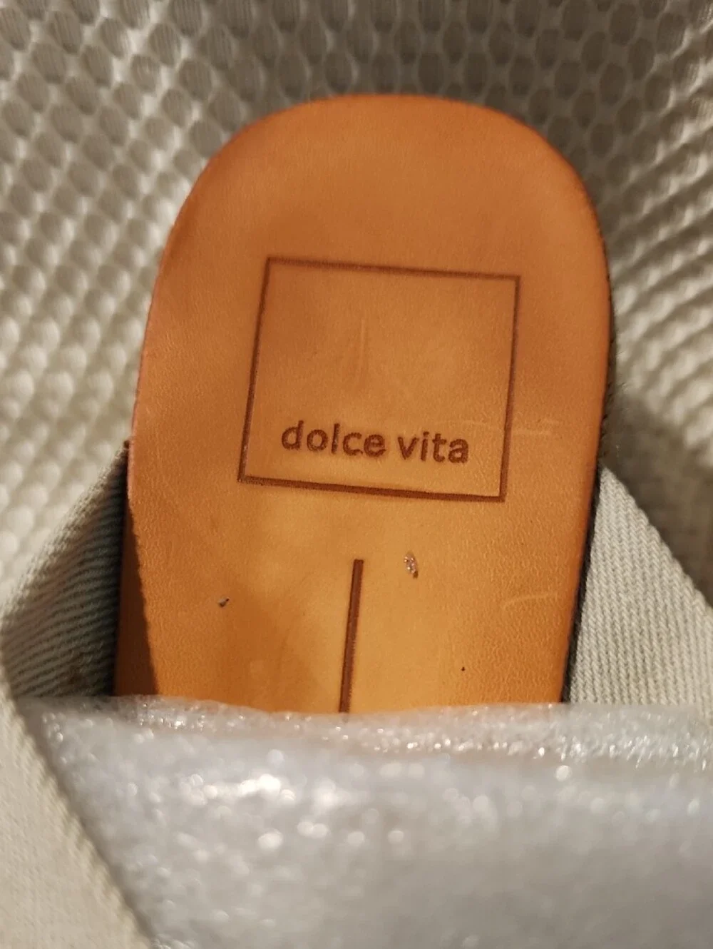 Dolce Vita Beige Knotted Espadrille Platform Mules with Tan Insole